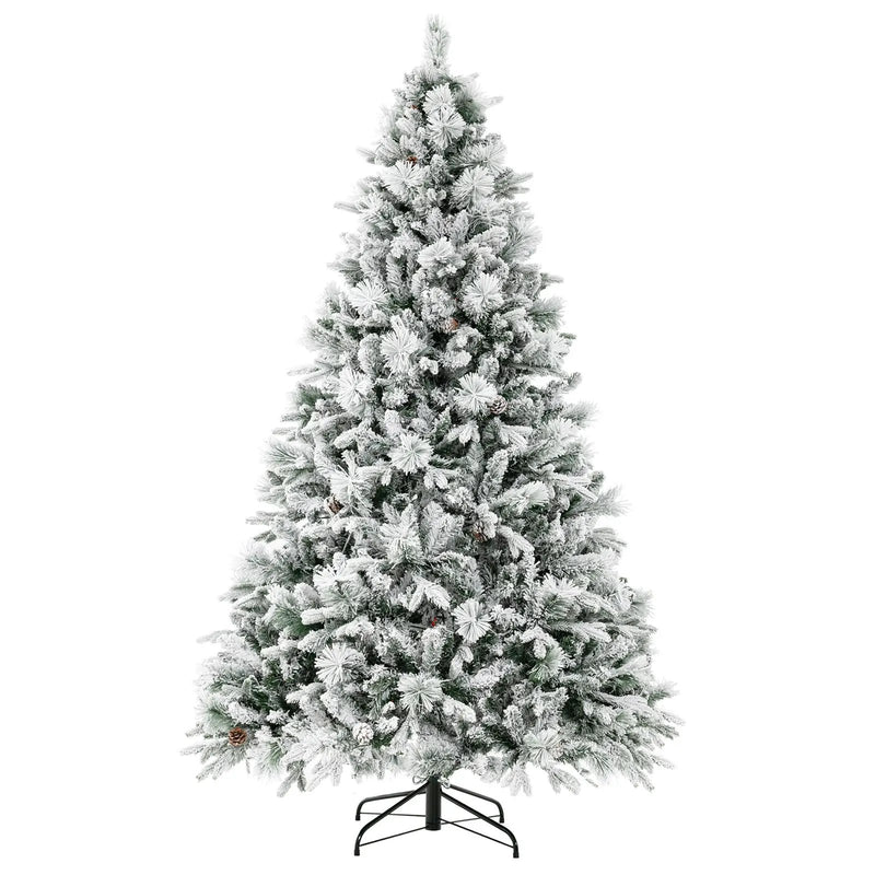 4.5/6/7 Feet Artificial Xmas Tree with Pine Needles and LED Lights by DirectDeals