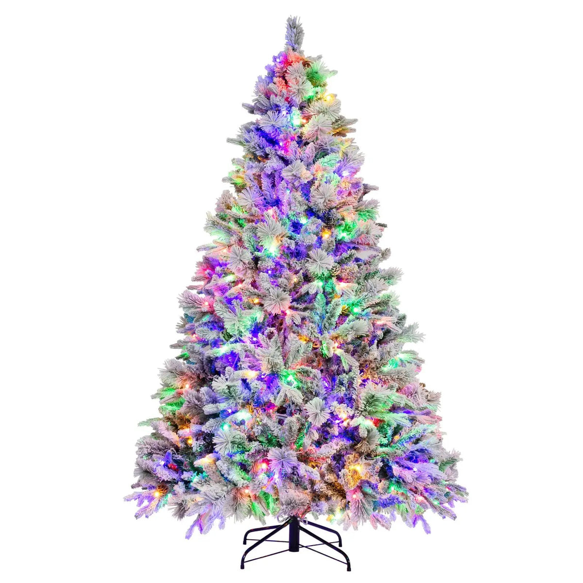 4.5/6/7 Feet Artificial Xmas Tree with Pine Needles and LED Lights, photo 4 of 10