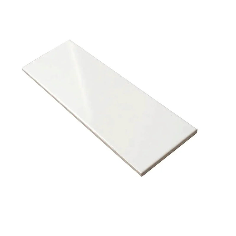 White 4x12 Matte Ceramic Subway Tile (34 pack, 10.4 sq ft/case) by Apollo Tile