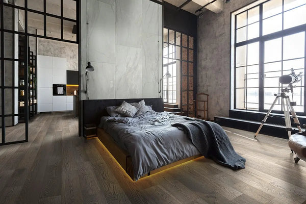 Mccarran Atwood Brushed Wood Look Moldings 3x0.63 in a finished room