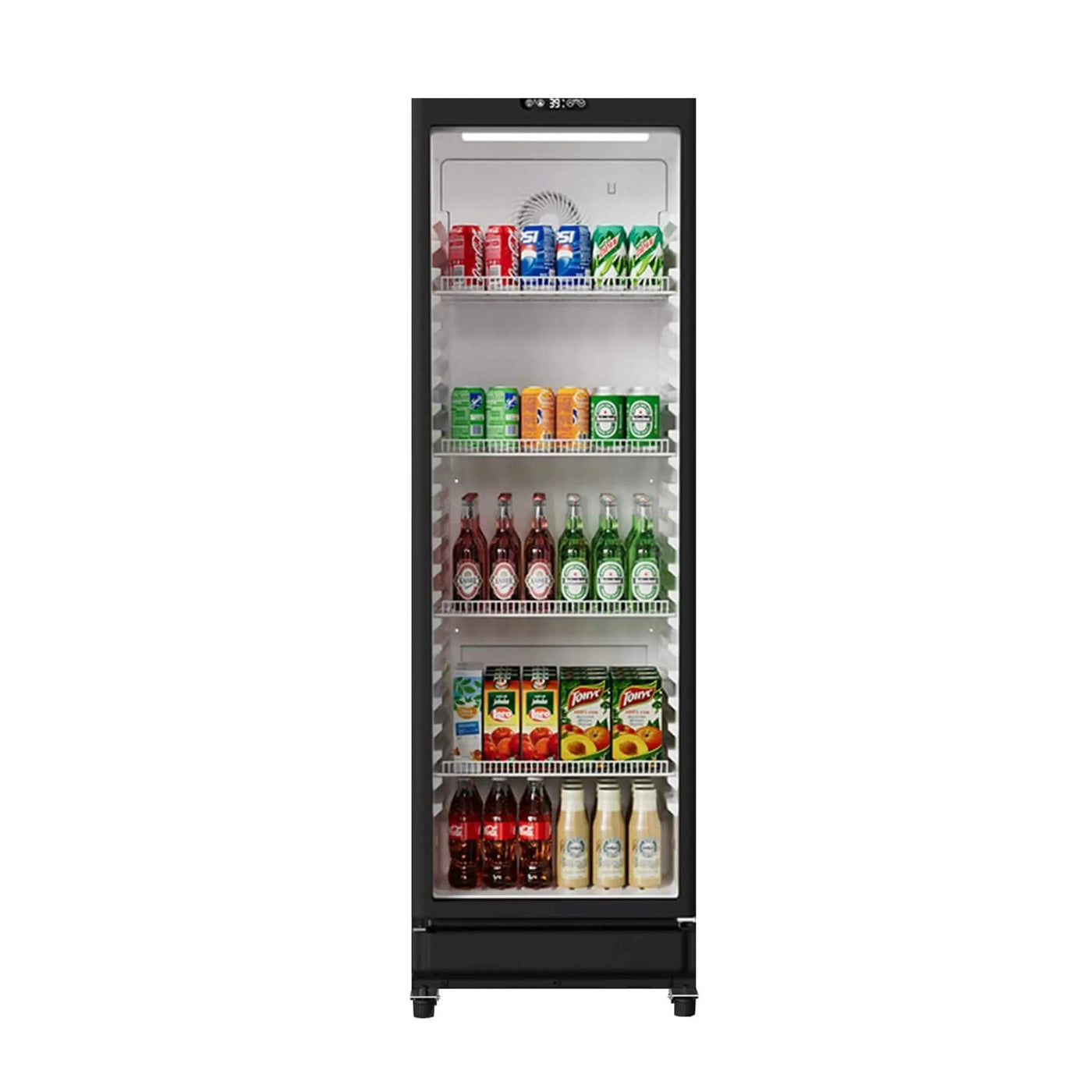 8.5 Cu.Ft Commercial Single Glass Door Beverage Merchandiser Refrigerator (SAK27946) by SAKSBY WHOLESALE