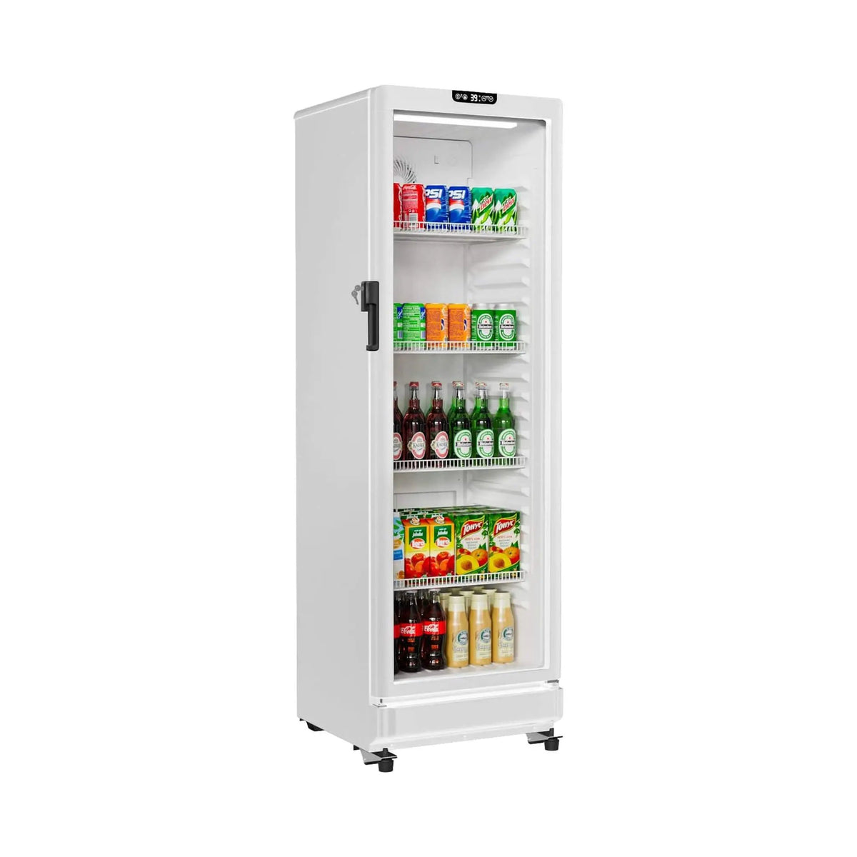 8.5 Cu.Ft Commercial Single Glass Door Beverage Merchandiser Refrigerator (SAK27946) by SAKSBY WHOLESALE