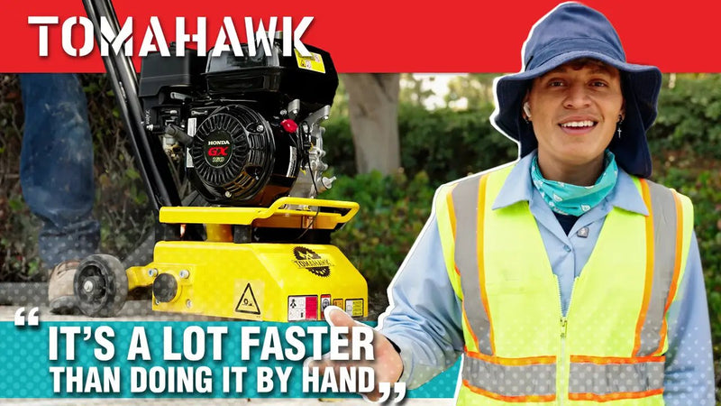 8” Gas Concrete Scarifier Planer Grinder with 5.5 HP Honda Engine Blade Bundle by Tomahawk Power