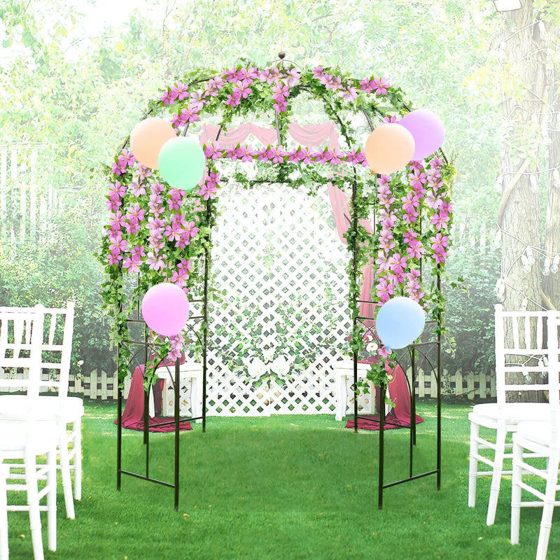 8.4 x 7 Feet Wide Birdcage Shape Garden Arbor by DirectDeals