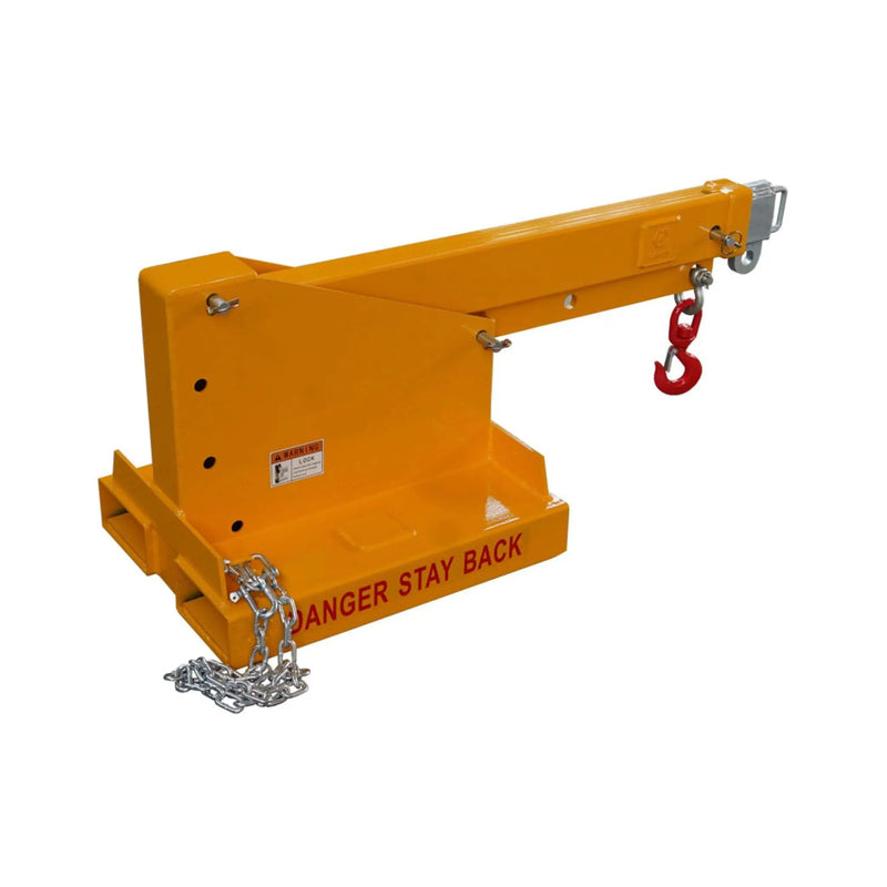 Heavy-Duty 80-Inch 2500KG Fork Mounted Telescopic Jib Boom Forklift Crane (SAK90437) by SAKSBY WHOLESALE
