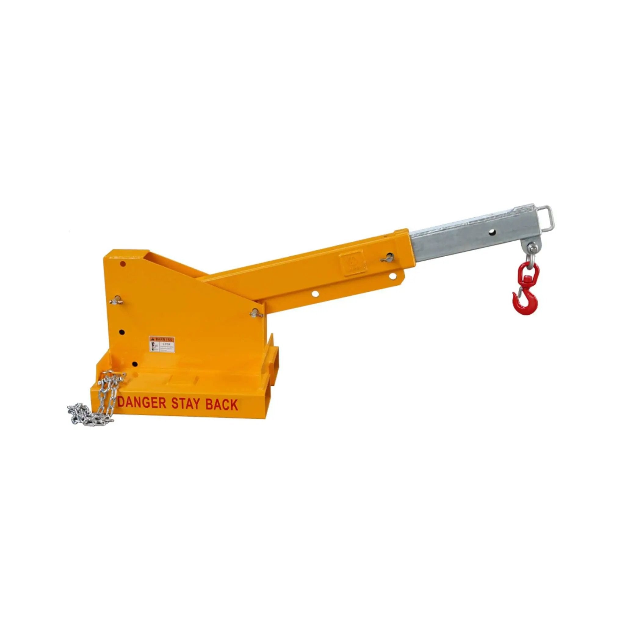Heavy-Duty 80-Inch 2500KG Fork Mounted Telescopic Jib Boom Forklift Crane (SAK90437) by SAKSBY WHOLESALE