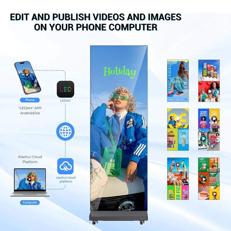 80-Inch Commercial Ultra-High Resolution LED Digital Advertising Signage Display (SAK50816) by SAKSBY WHOLESALE