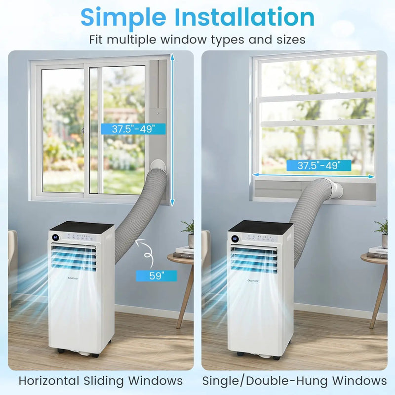 8000 BTU Portable Air Conditioner with Dehumidifier & Timer by DirectDeals