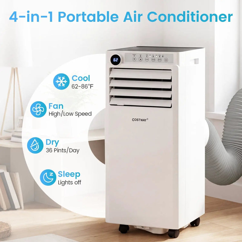 8000 BTU Portable Air Conditioner with Dehumidifier & Timer by DirectDeals