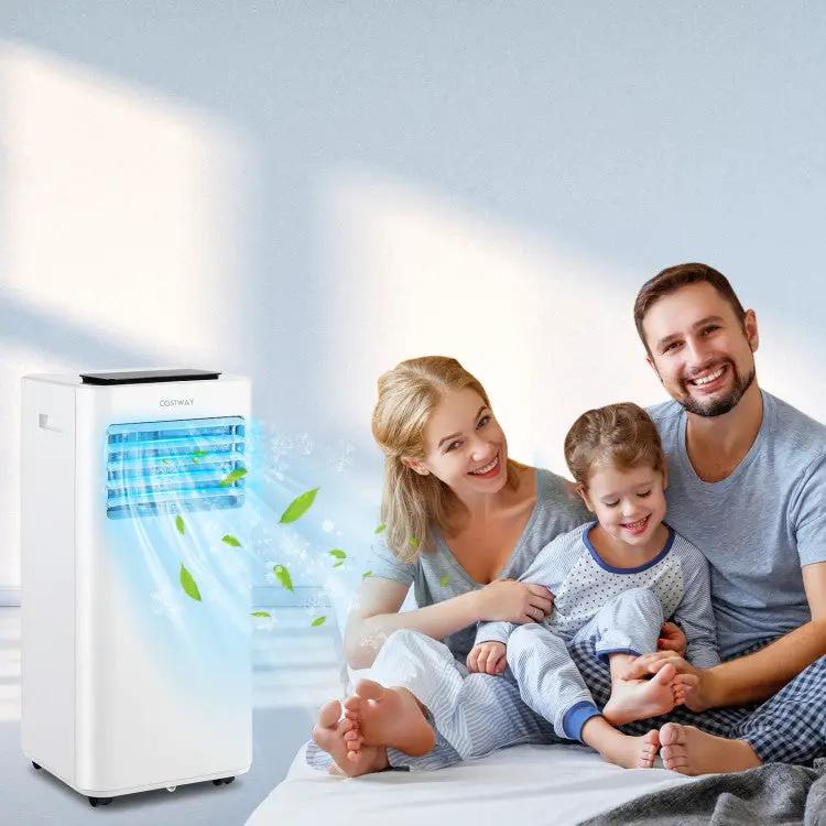 8000 BTU Portable Air Conditioner with Fan Dehumidifier Sleep Mode by DirectDeals