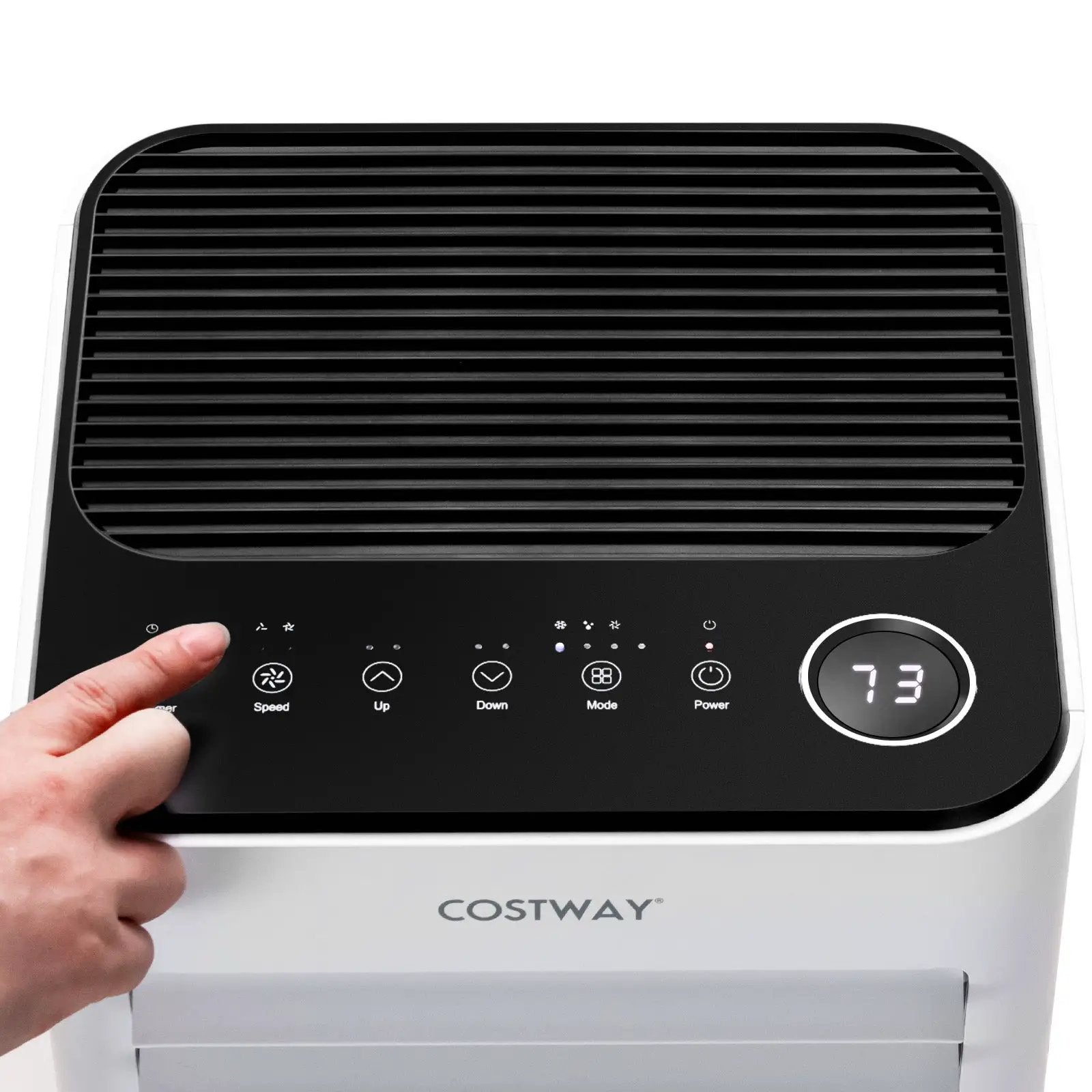 8000 BTU Portable Air Conditioner with Fan and Dehumidifier Mode-White by DirectDeals
