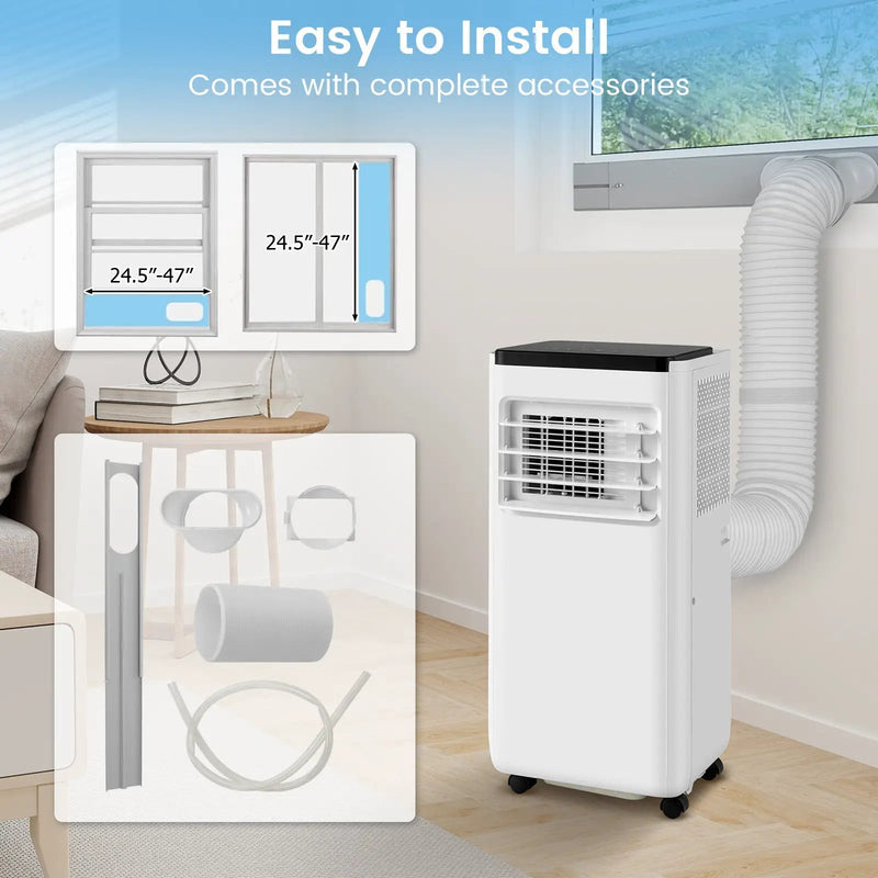 Portable Air Conditioner 8000 BTU with Remote Control by DirectDeals