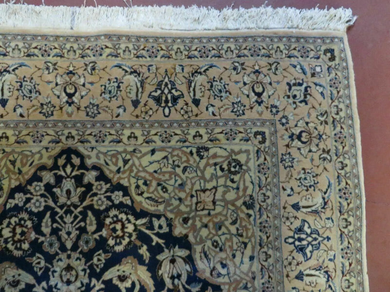 4' X 6' Handmade Ultra Fine India Floral Oriental Wool Silk Rug Hand Knotted by Jewel Rugs
