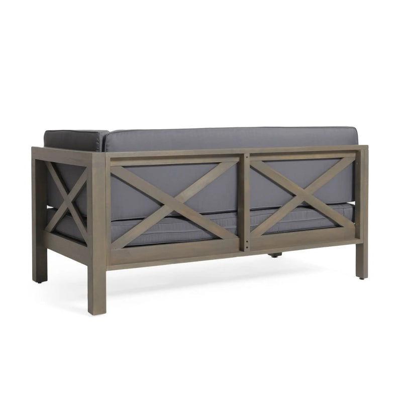 Brava - X Back Corner Bench by HouseOfZazla