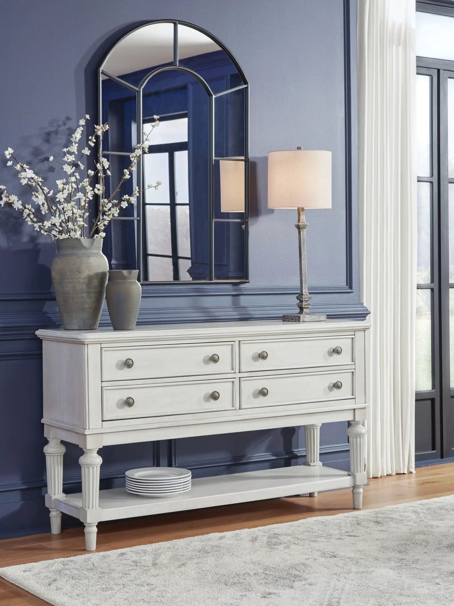 Montelaine - Dining Room Server - Antique White by Unique Piece Furniture