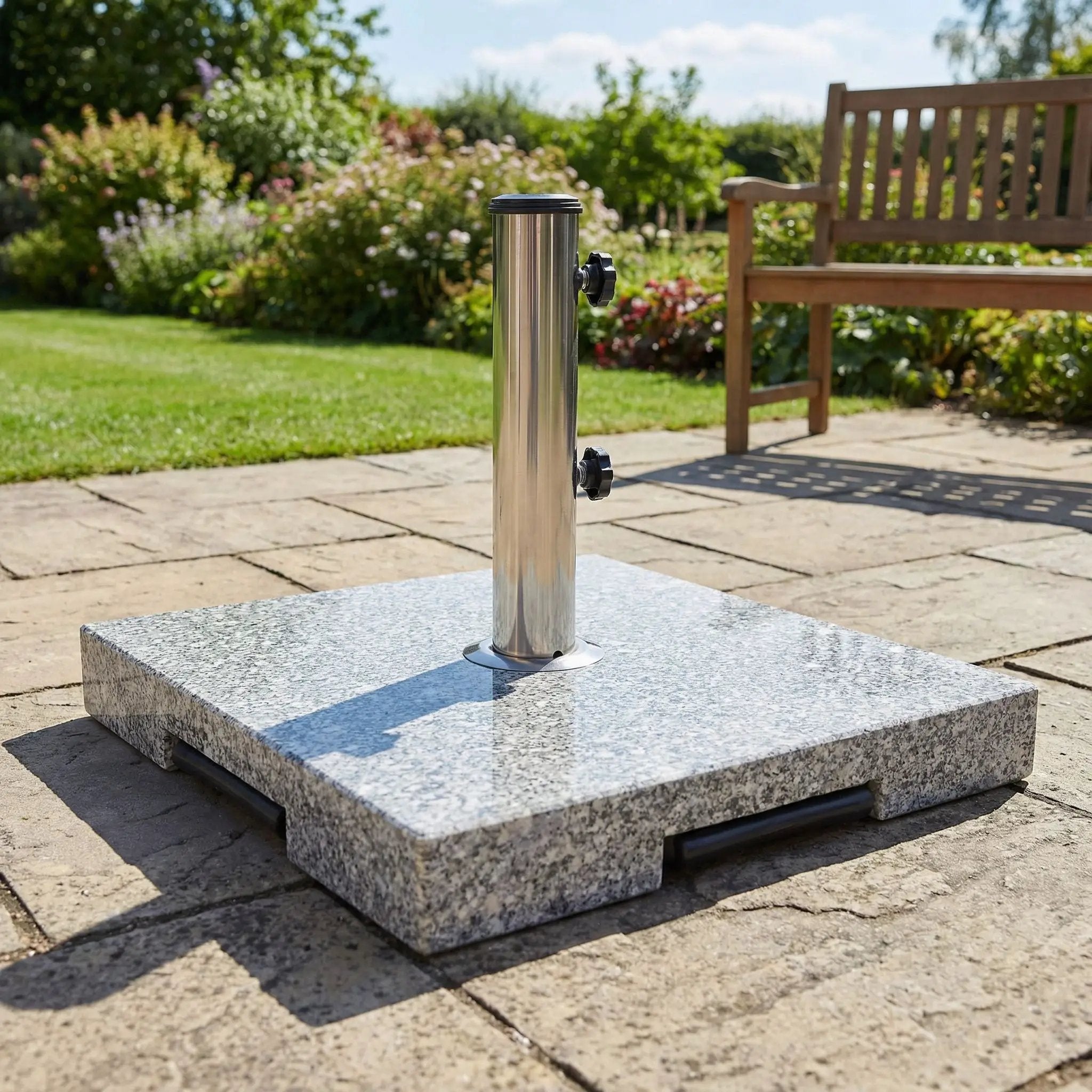 Mojave Granite Umbrella Base - Natural / Gray by HouseOfZazla