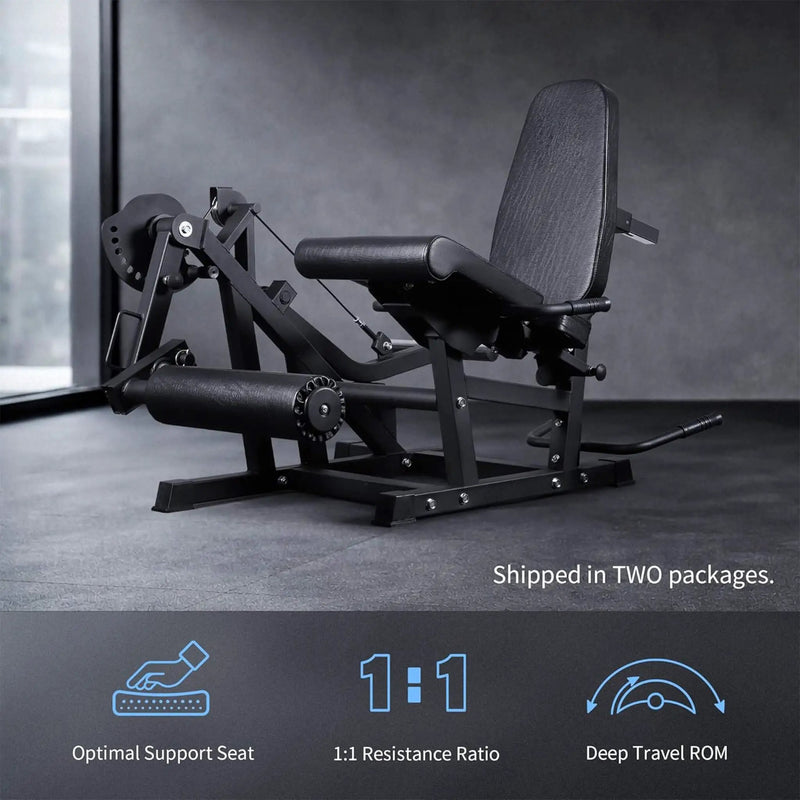 Rovix 800LBS Adjustable Lower Body Leg Extension And Curl Machine (SAK70528) by SAKSBY WHOLESALE