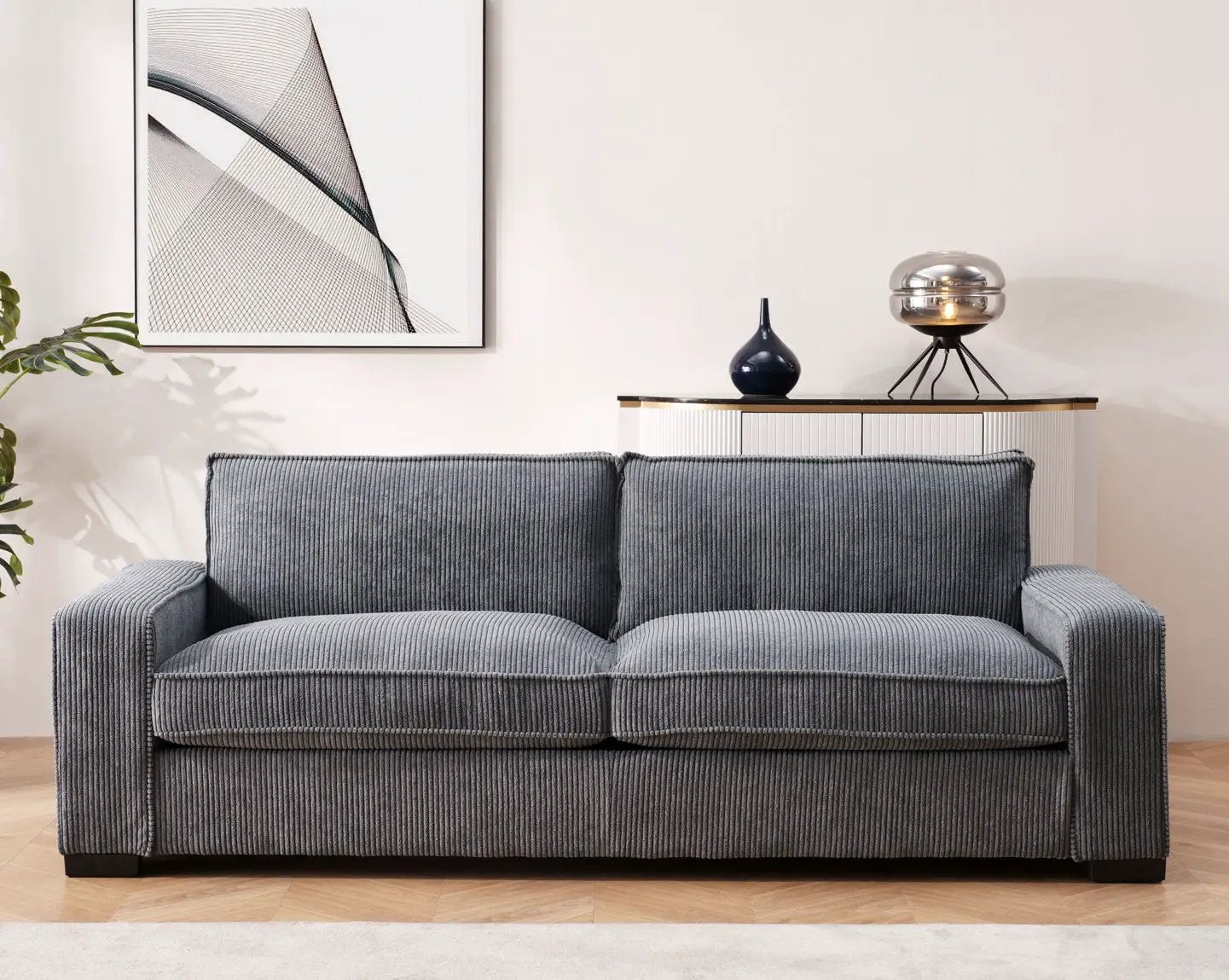 Luxe - Sofa With Sleek Design, Spacious And Comfortable 3 Seater Couch by HouseOfZazla