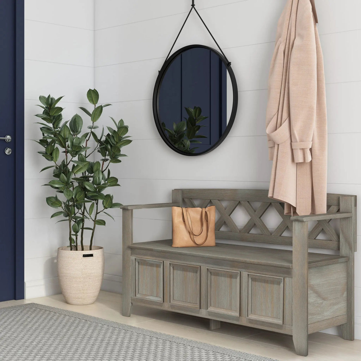 Amherst - Handcrafted Entryway Storage Bench by Unique Piece Furniture
