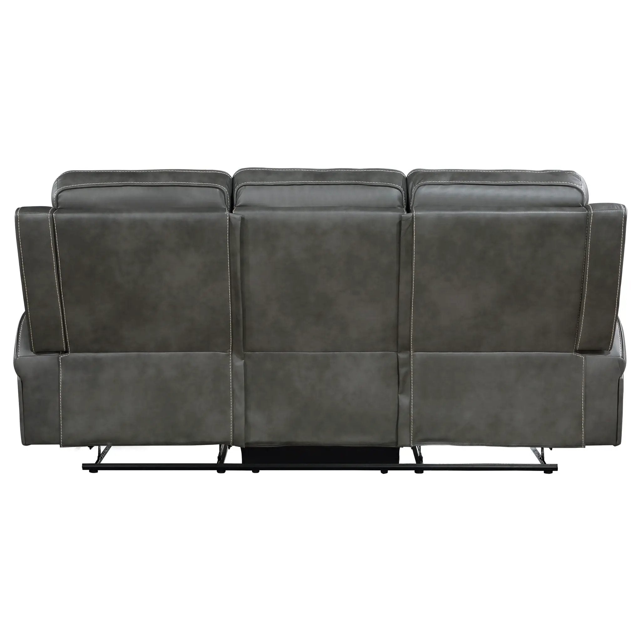 Forrest - Motion Reclining Sofa Comfort With Elegant Tufting And Wide Track Arms - Gray by HouseOfZazla
