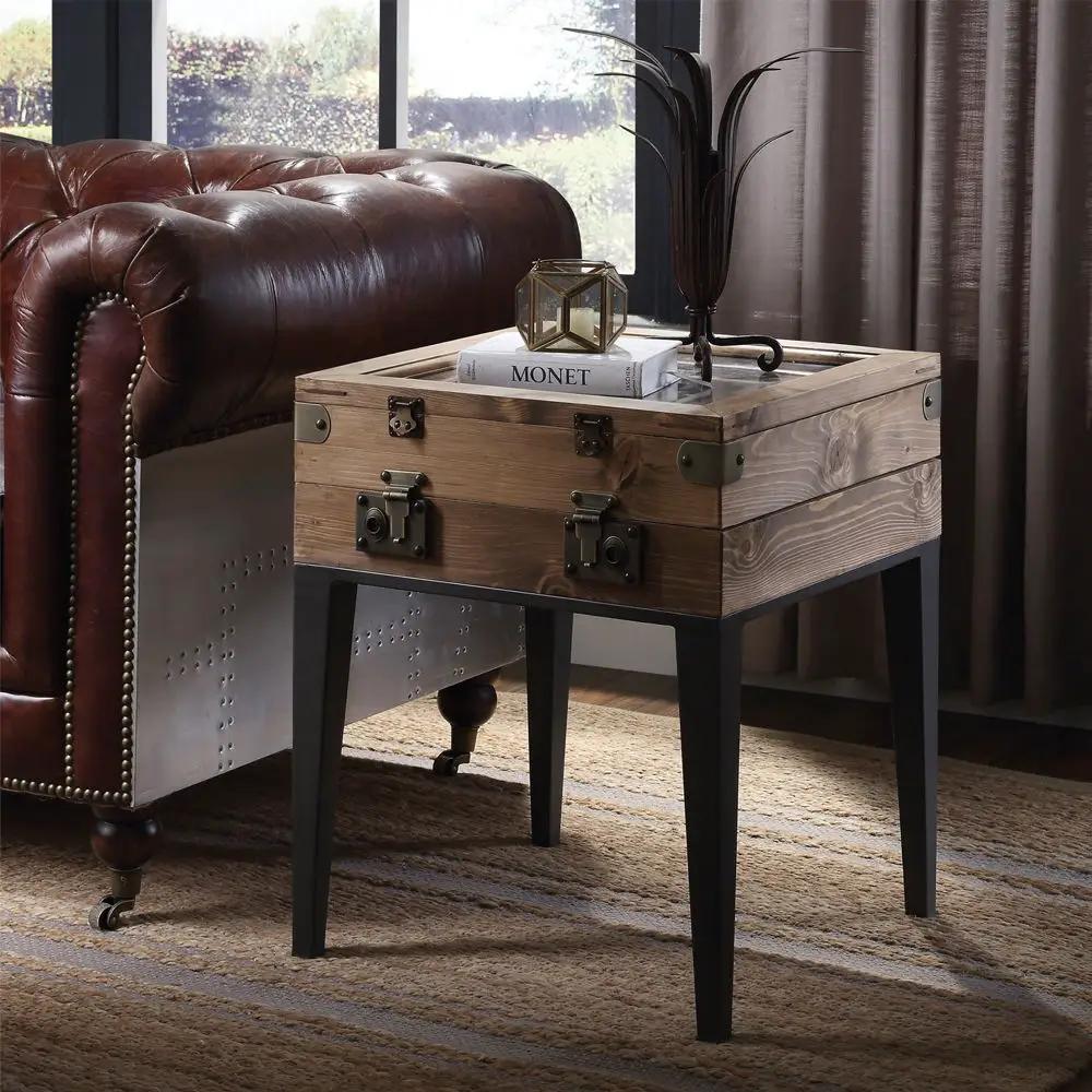 Kolin - Accent Table - Rustic Oak & Matte Gray by Unique Piece Furniture