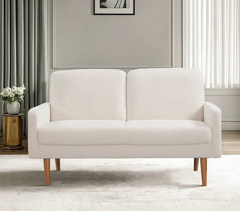 Loveseat Sofa, European Style With Sleek Design, Modern & Vintage Flair, Upholstered 2 Seater Couch by Unique Piece Furniture