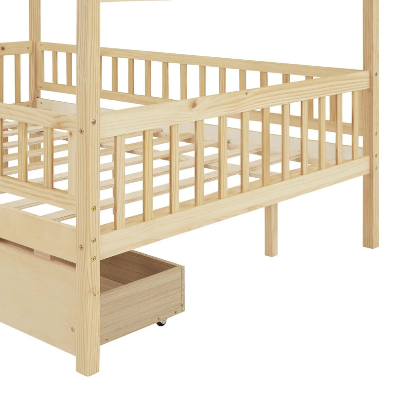 House Bed With 2 Drawers by HouseOfZazla