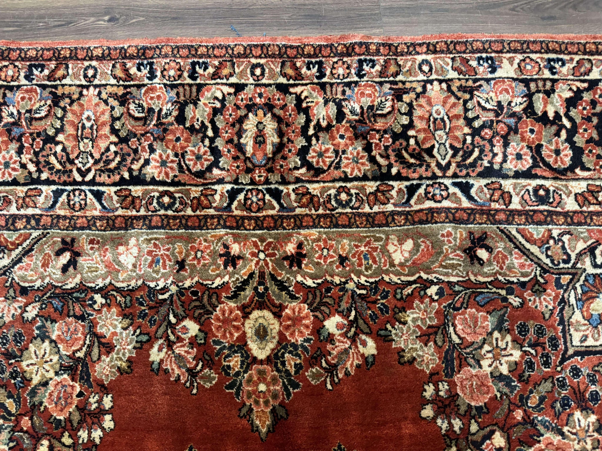 Antique Persian Sarouk Rug 9x12 by Jewel Rugs