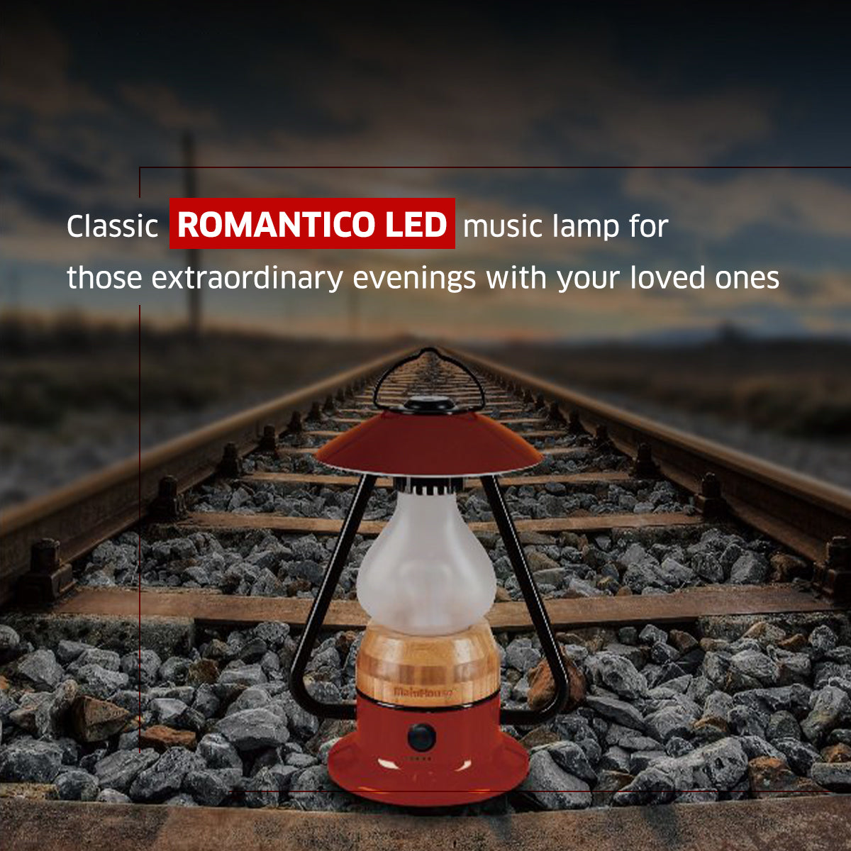 TRU De-LIGHT ROMANTICO LED All-in-One Lamp, Rechargeable, Bluetooth Music Speaker - FIRE RED / YELLOW / AUQA BLUE / GREEN / BLACK, photo 15 of 19