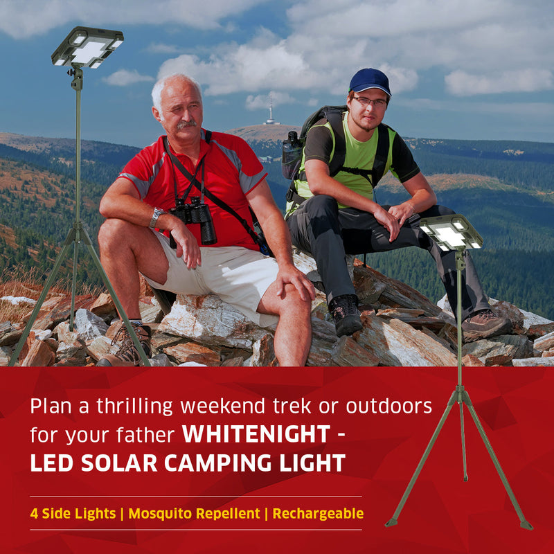 TRU De-LIGHT WHITENIGHT Multipurpose Solar / AC / DC - Garden, Camping Main Light + 3 Independent Detachable Multi Mode Side Lights / Tripod + Carrying Bag, photo 6 of 19