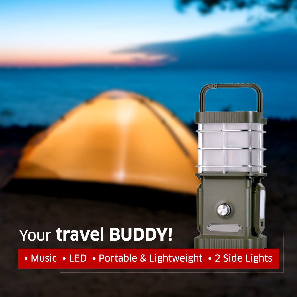 TRU De-LIGHT BUDDY Dimmable Lamp / Power Bank / Bluetooth Speaker / Independent Side Lamps - Music / Decoration - All-In-One, photo 9 of 19