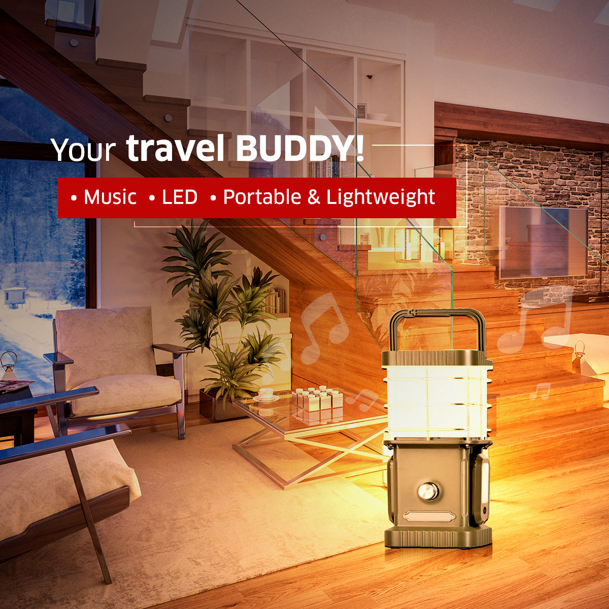 TRU De-LIGHT BUDDY Dimmable Lamp / Power Bank / Bluetooth Speaker / Independent Side Lamps - Music / Decoration - All-In-One, photo 13 of 19