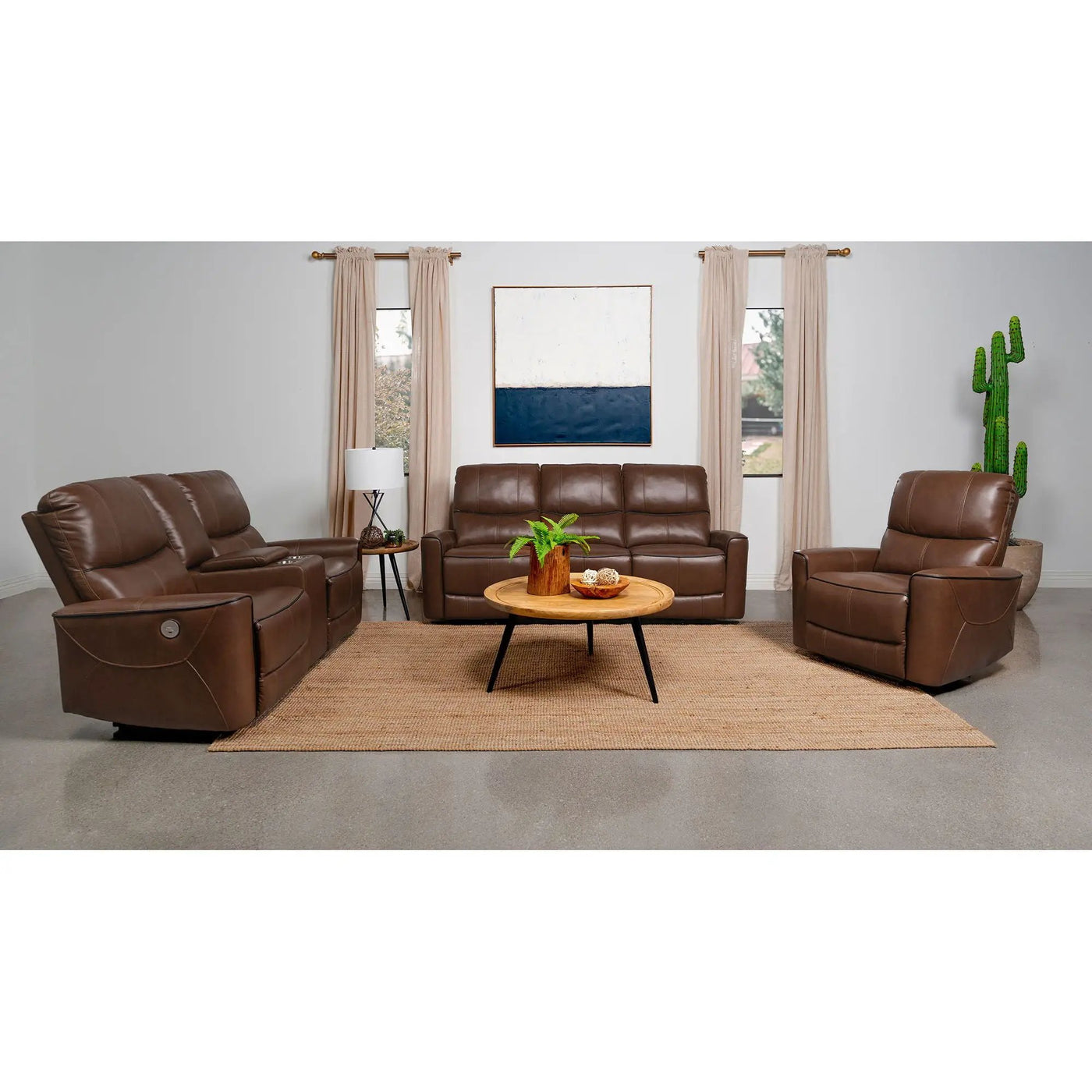Ashland - Power Reclining Sofa With USB Charging by HouseOfZazla