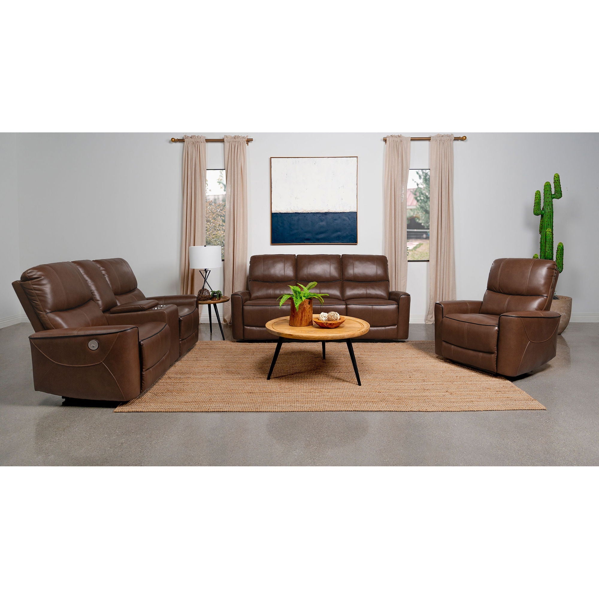 Ashland - Power Reclining Sofa With USB Charging by HouseOfZazla