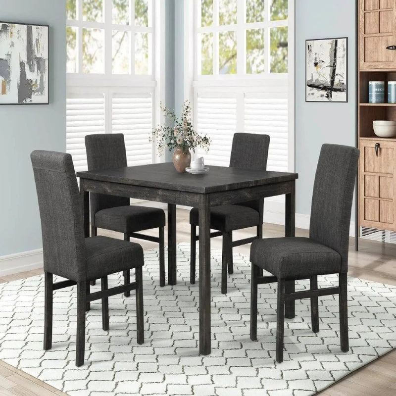 Transitional Upholstered Dining Chair For Kitchen (Set of 2) by HouseOfZazla