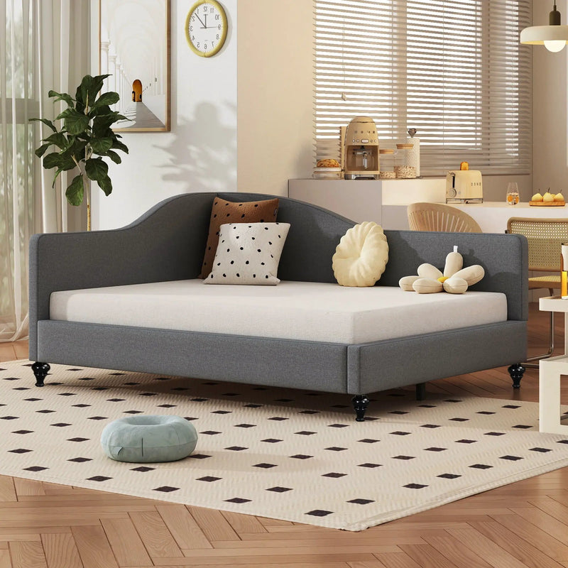 Modern L Shaped Daybed With Legs by HouseOfZazla