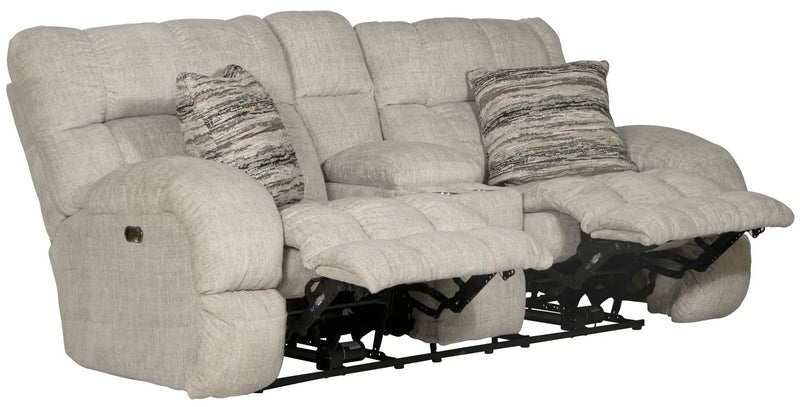 Ashland - Power Lay Flat Reclining Console Loveseat by Unique Piece Furniture