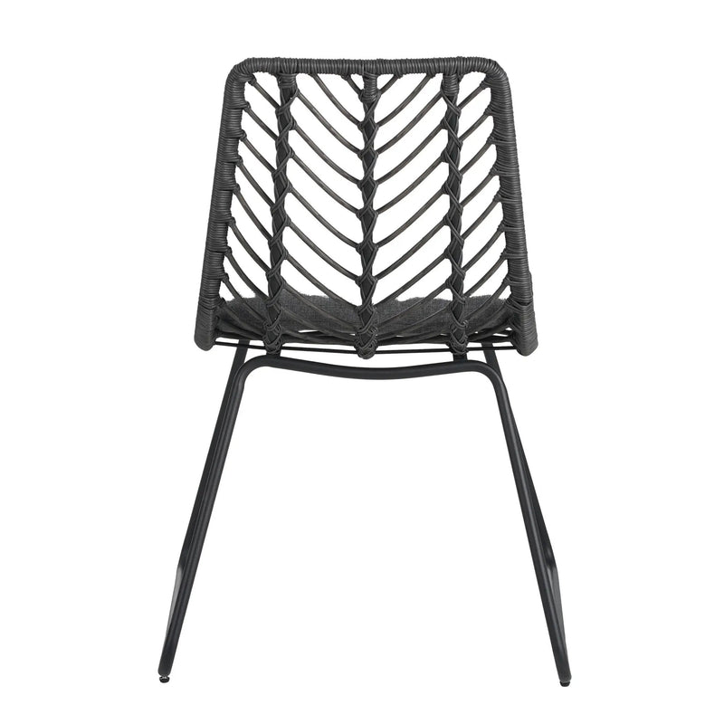 DEJA Chair 2PCS with 2 Cushions, Gray by HouseOfZazla