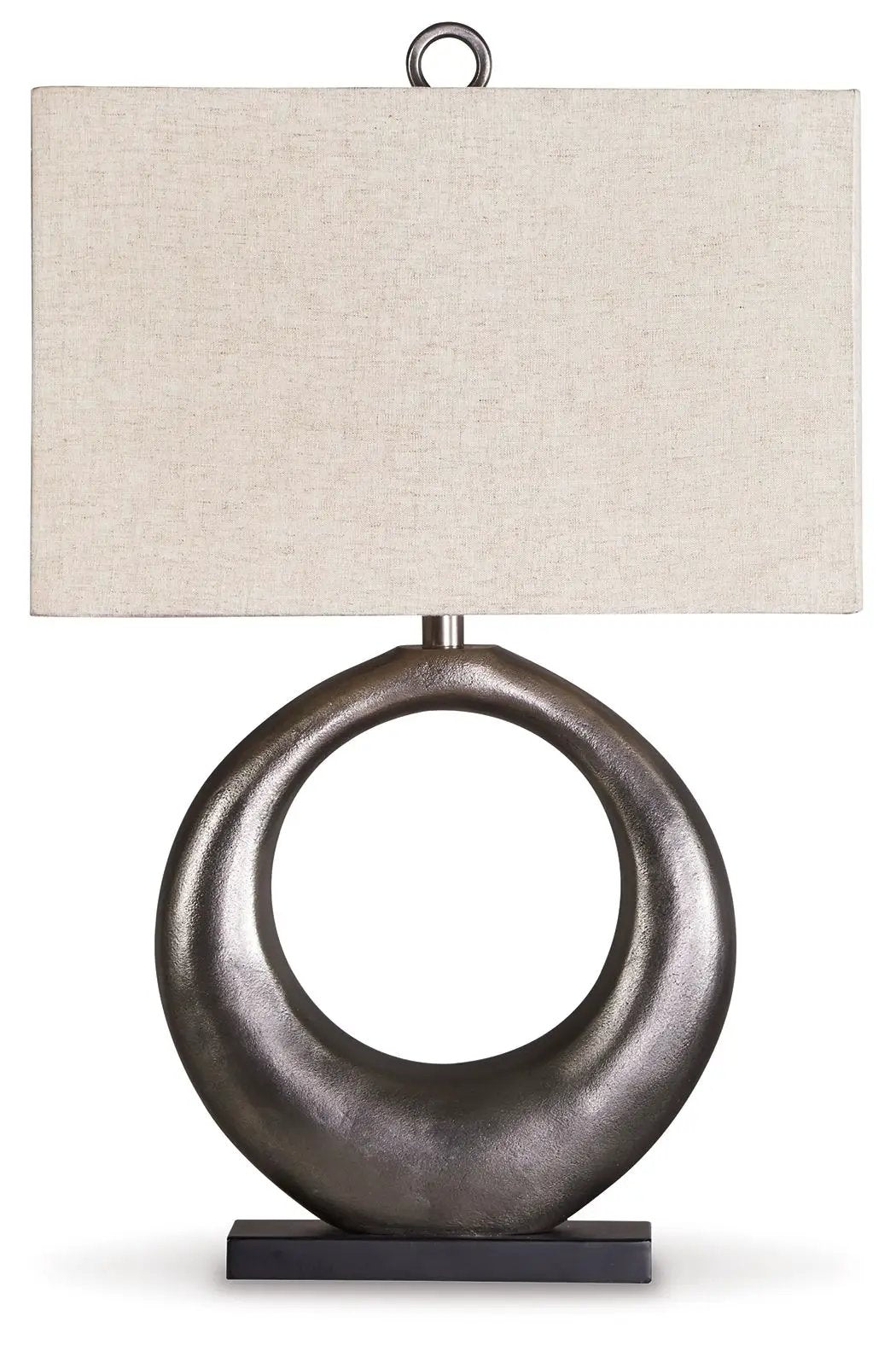 Saria - Metal Table Lamp - Antique Silver Finish by Unique Piece Furniture