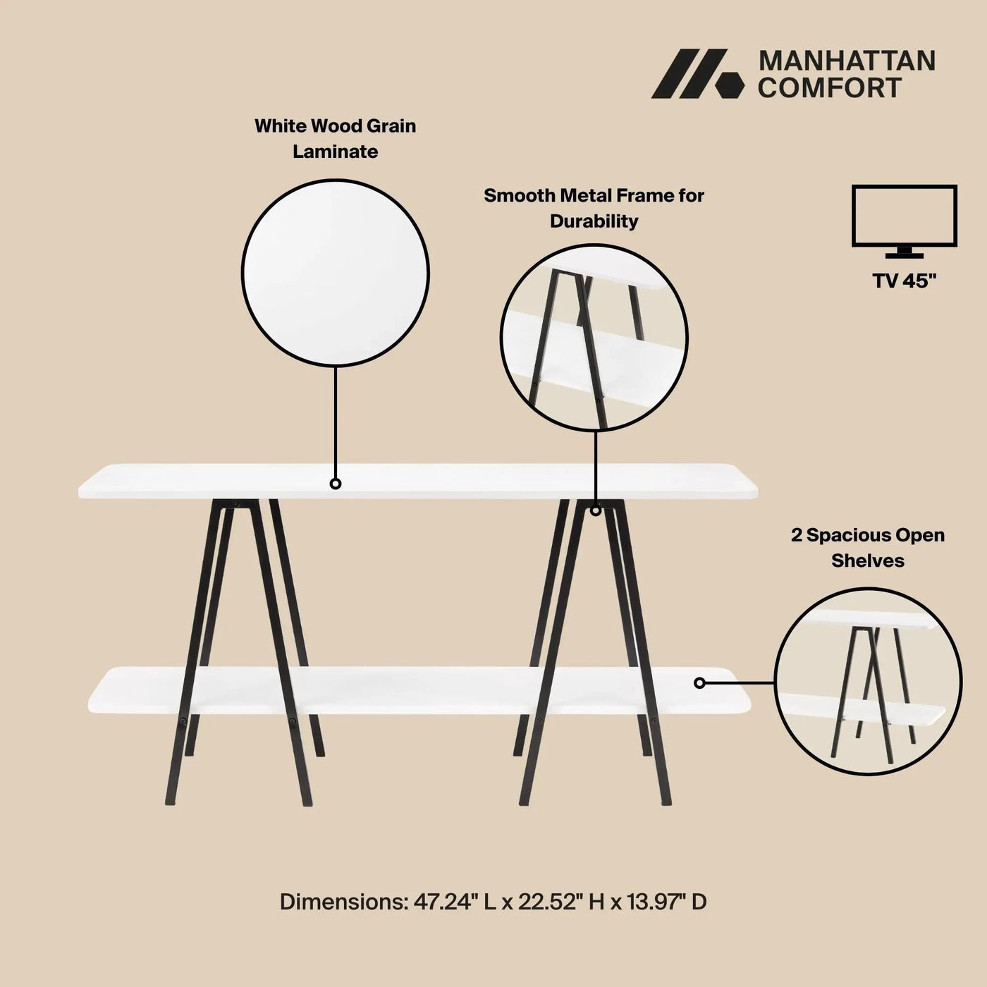 Celine - Modern Console Table by HouseOfZazla