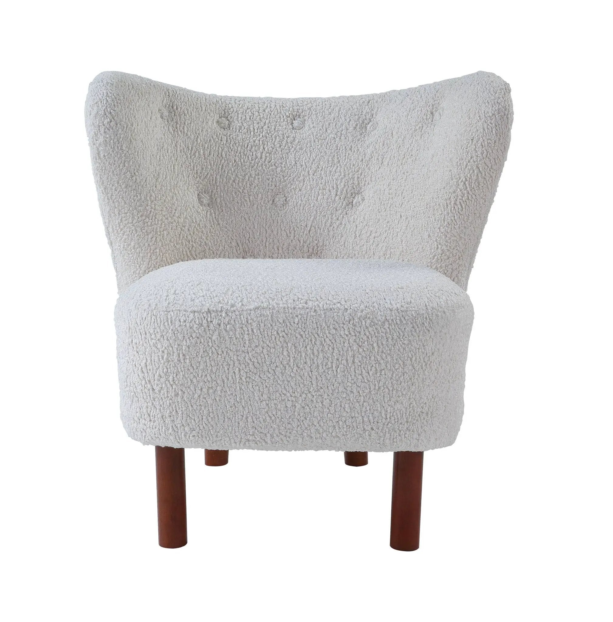 Zusud - Teddy Sherpa Accent Chair - White by Unique Piece Furniture