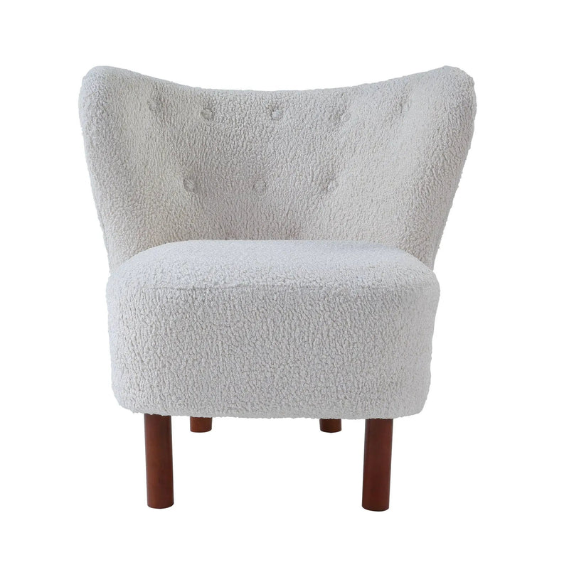 Zusud - Teddy Sherpa Accent Chair - White by Unique Piece Furniture