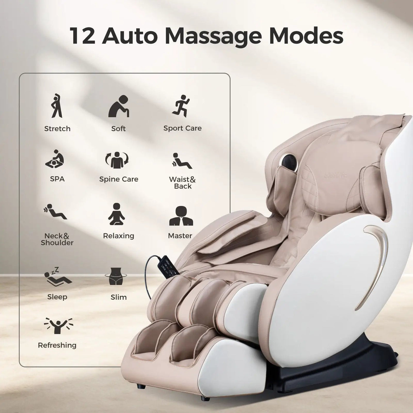 Bosscare - 3D Zero Gravity Massage Chair, Full Body Shiatsu Recliner With App by HouseOfZazla