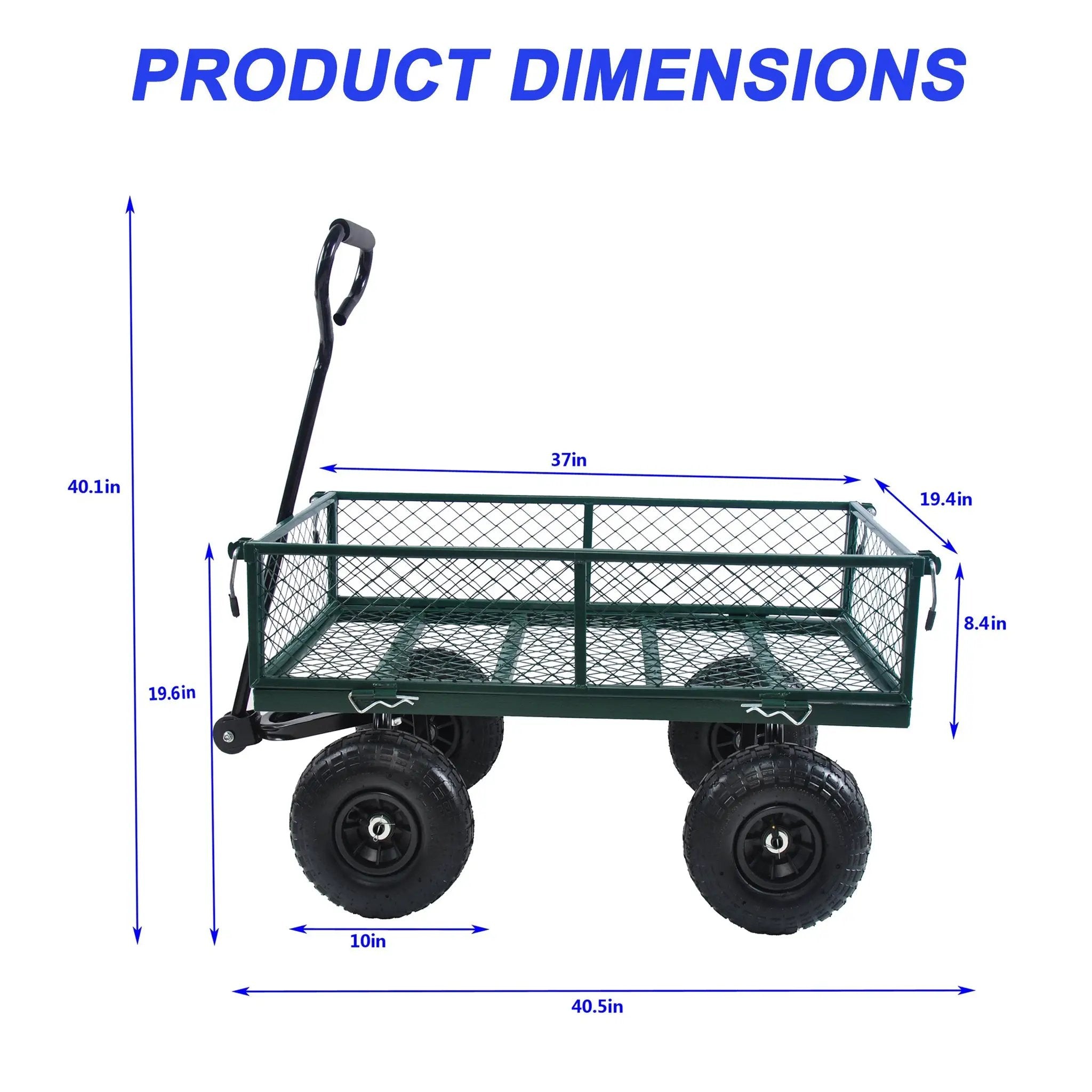 Wagon Cart Garden Cart Trucks in Green by HouseOfZazla
