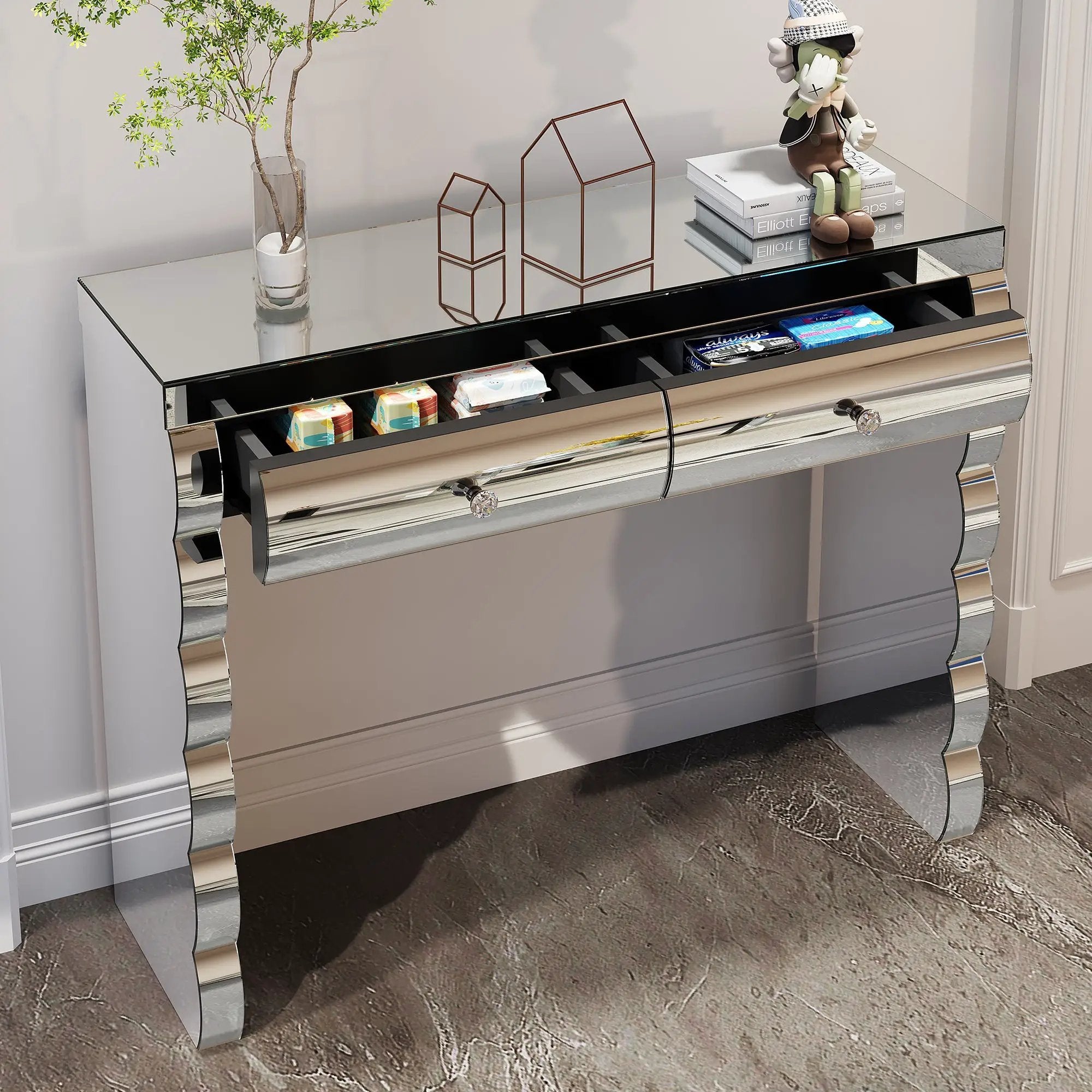 Mirror Console Table by HouseOfZazla