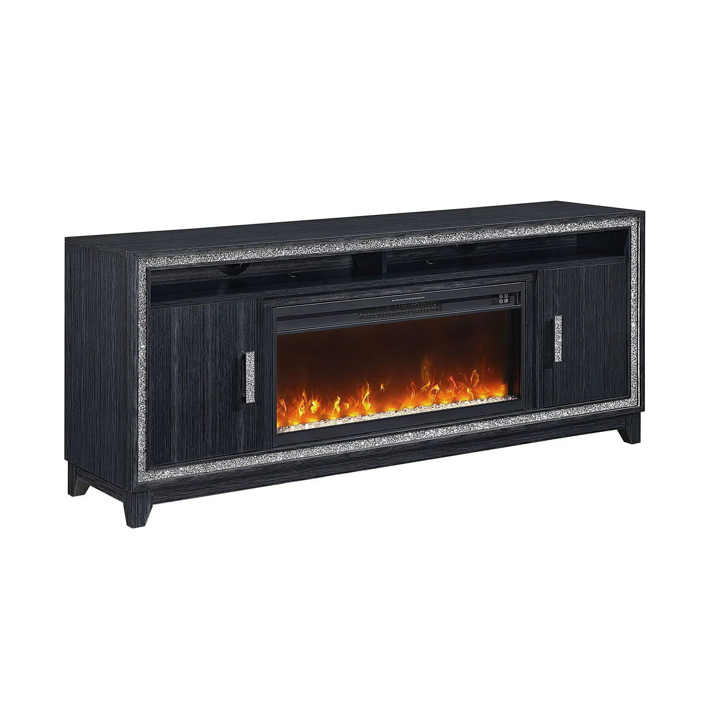 Almera - Fireplace With Adjustable Temperature And LED Options by HouseOfZazla