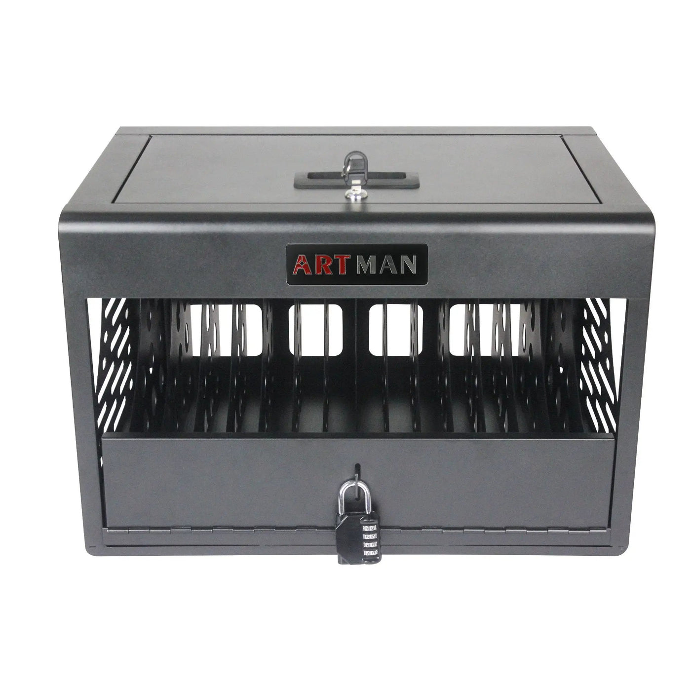 16 Bay Charging Cabinet For Laptop book, Locking Charging Station by HouseOfZazla