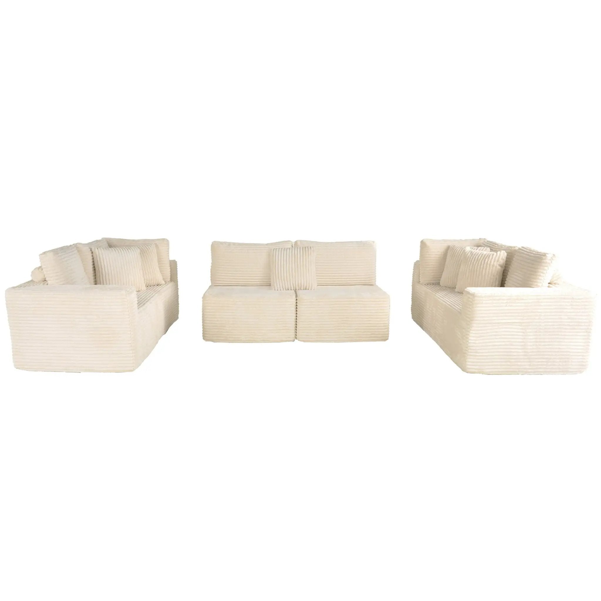Modular U Shaped Sectional Sofa With Reversible Design by HouseOfZazla