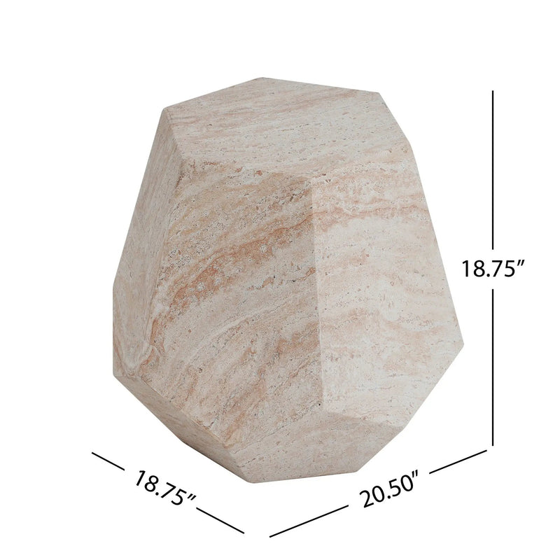 Outdoor / Indoor Lightweight Concrete Side Table by HouseOfZazla