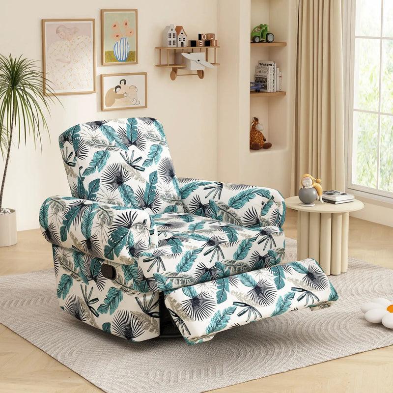 Manual Swivel Recliner Rocker Chair With Adjustable Backrest by HouseOfZazla